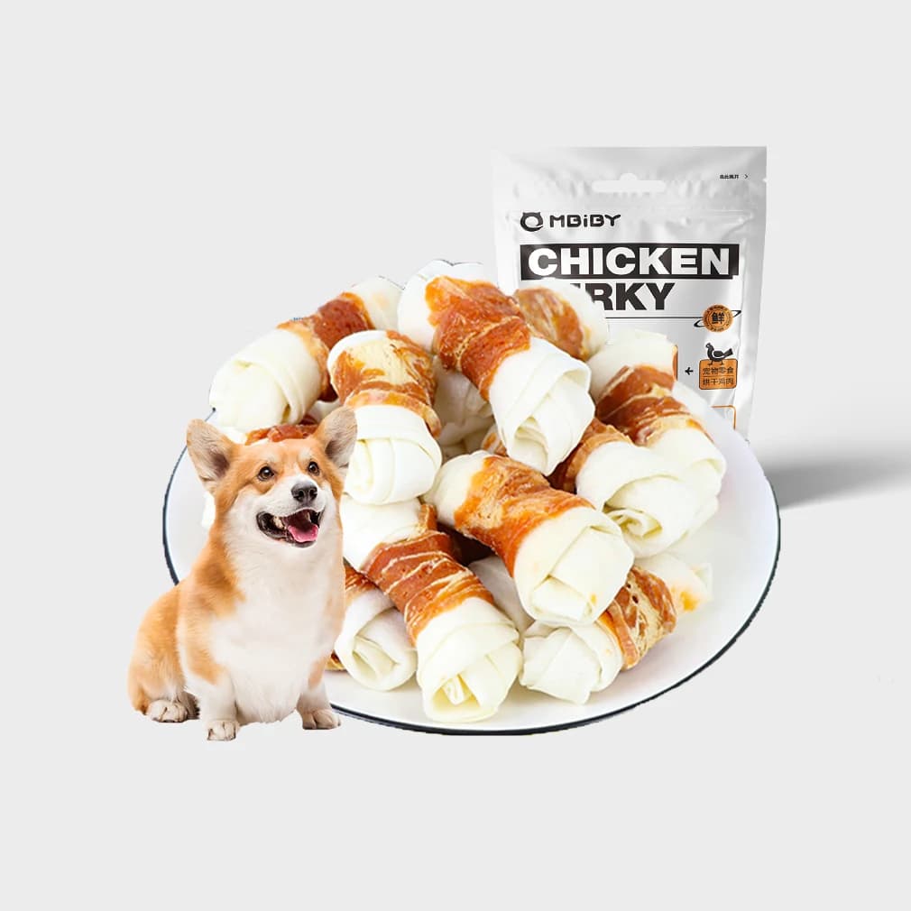 Chicken-Wrapped Rawhide Knots