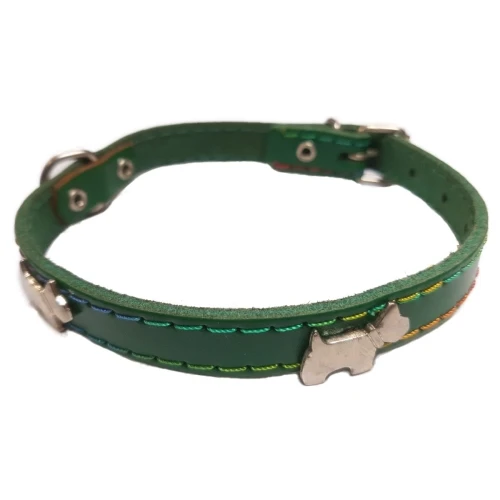 Collar adorno perritos azul 40cm.