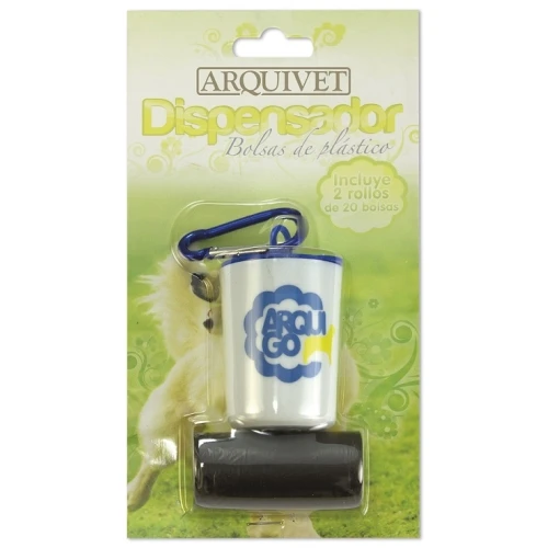 Dispensador de bolsas de plastico + 2 bolsas