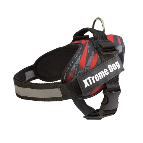 Arnes xtreme dog camo rojo XL (80-110cm)