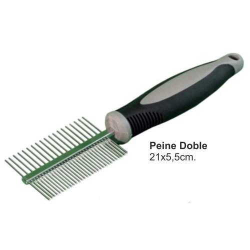 Peine doble 21x5,5cm.