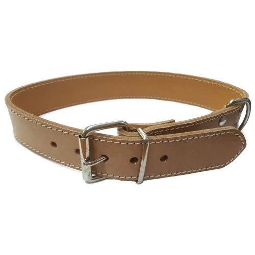Collar cuero vaqueta doble 75 cm.