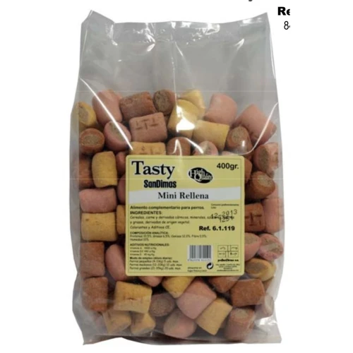 Galletas tasty mini rellenas 400 gr.san dimas