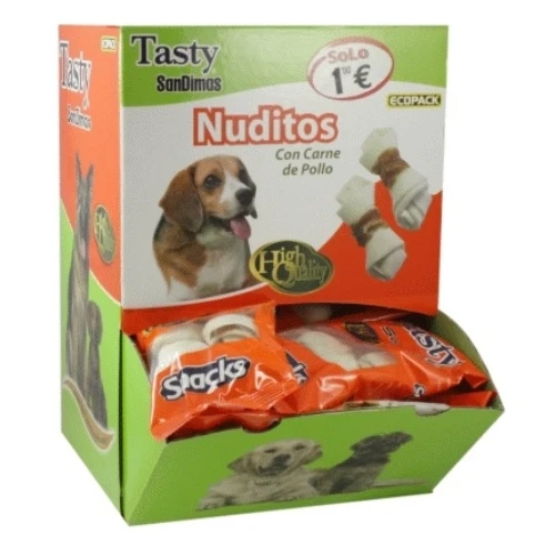 Nuditos con carne bolsa 2x12 gr. caja 40 und.