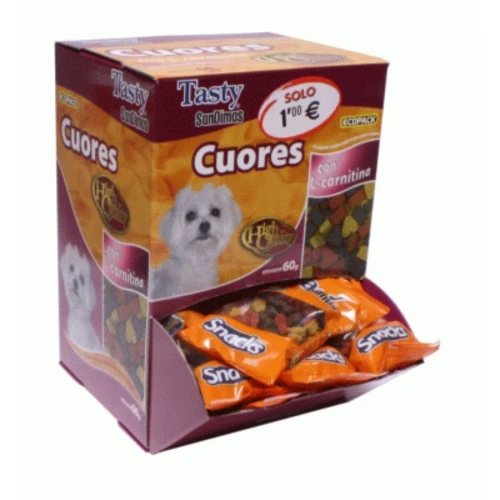 Cuores raza pequeña 60 gr. caja 40 und.