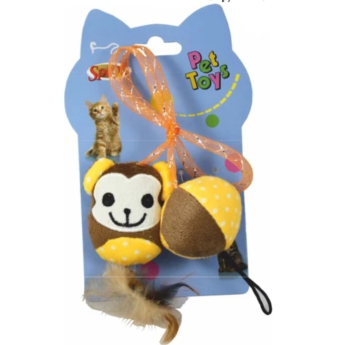Monkey toy con cat nip