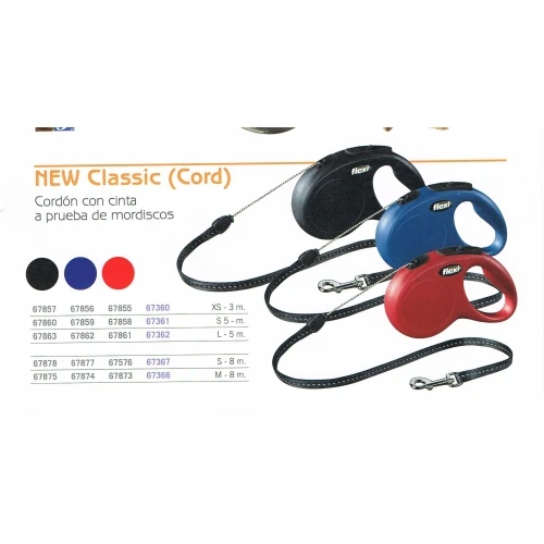 Flexi nuevo classic XS cordon 3mts. azul