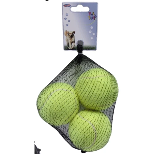 Pelota tenis 6,3cm. medianas 3 uds.
