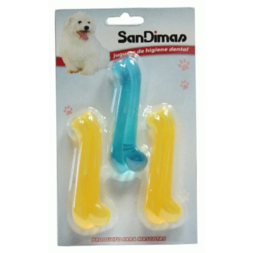 Hueso traslucido 10cm.3 piezas