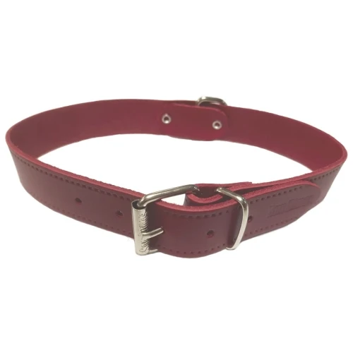 Collar cuero liso 20x450mm.rojo s.d