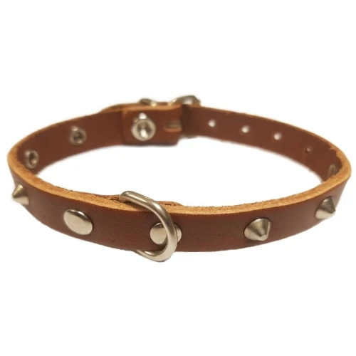 Collar con adorno 12x300mm. marron