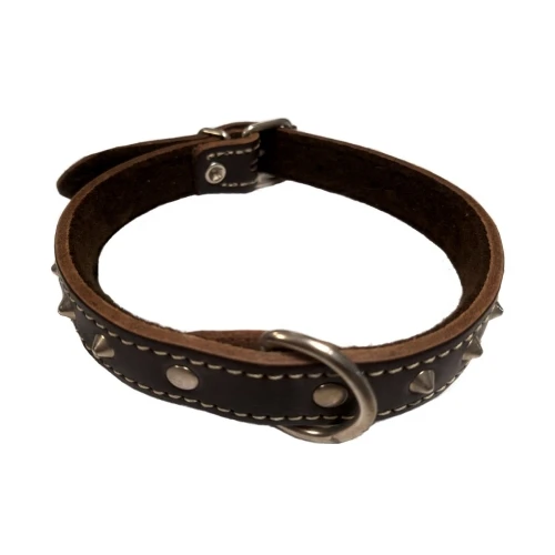 Collar con adorno 20x450mm. marron