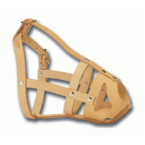 Bozal cuero fijo mod.b nº3 marron