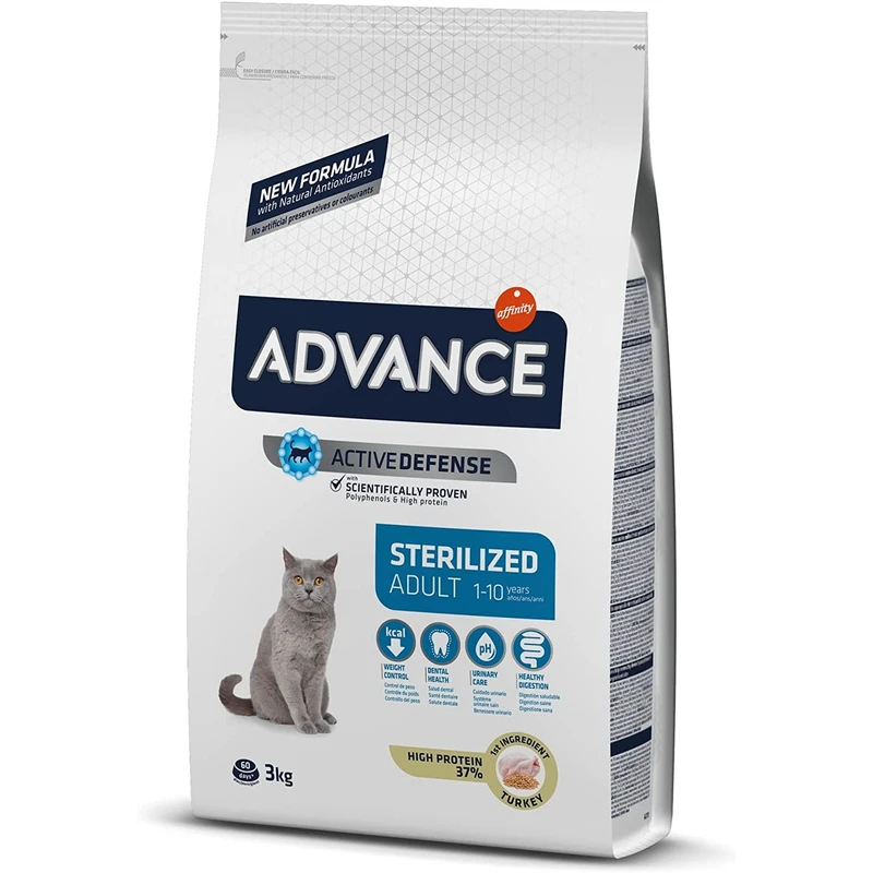 Advance cat sterilized turkey 3 kg.