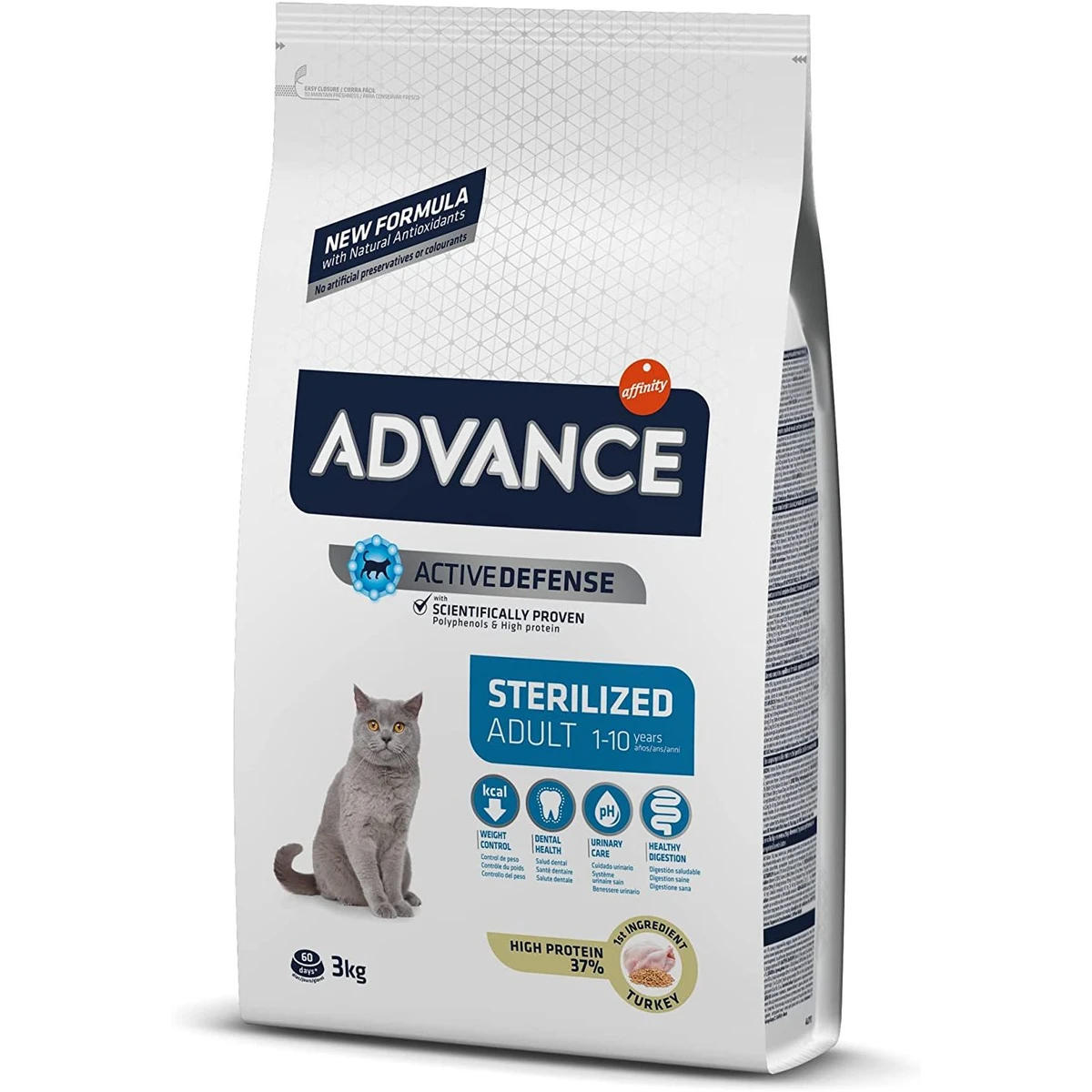 Advance cat sterilized turkey 3 kg.