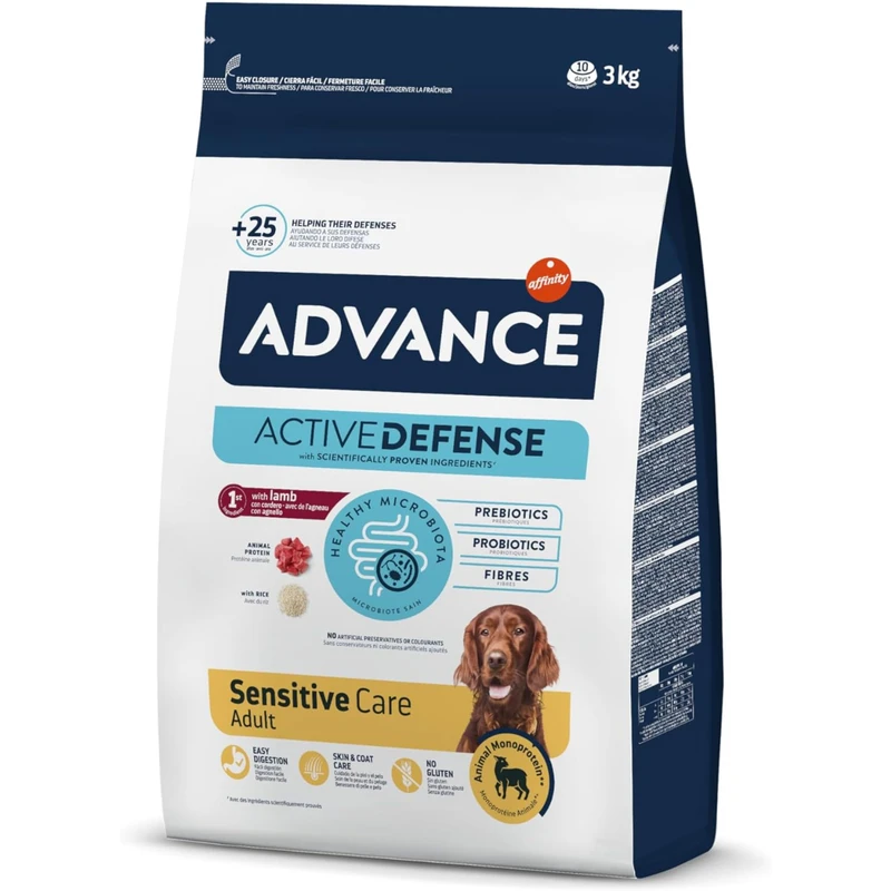 Advance sensitive lamb&rice 3 kg.