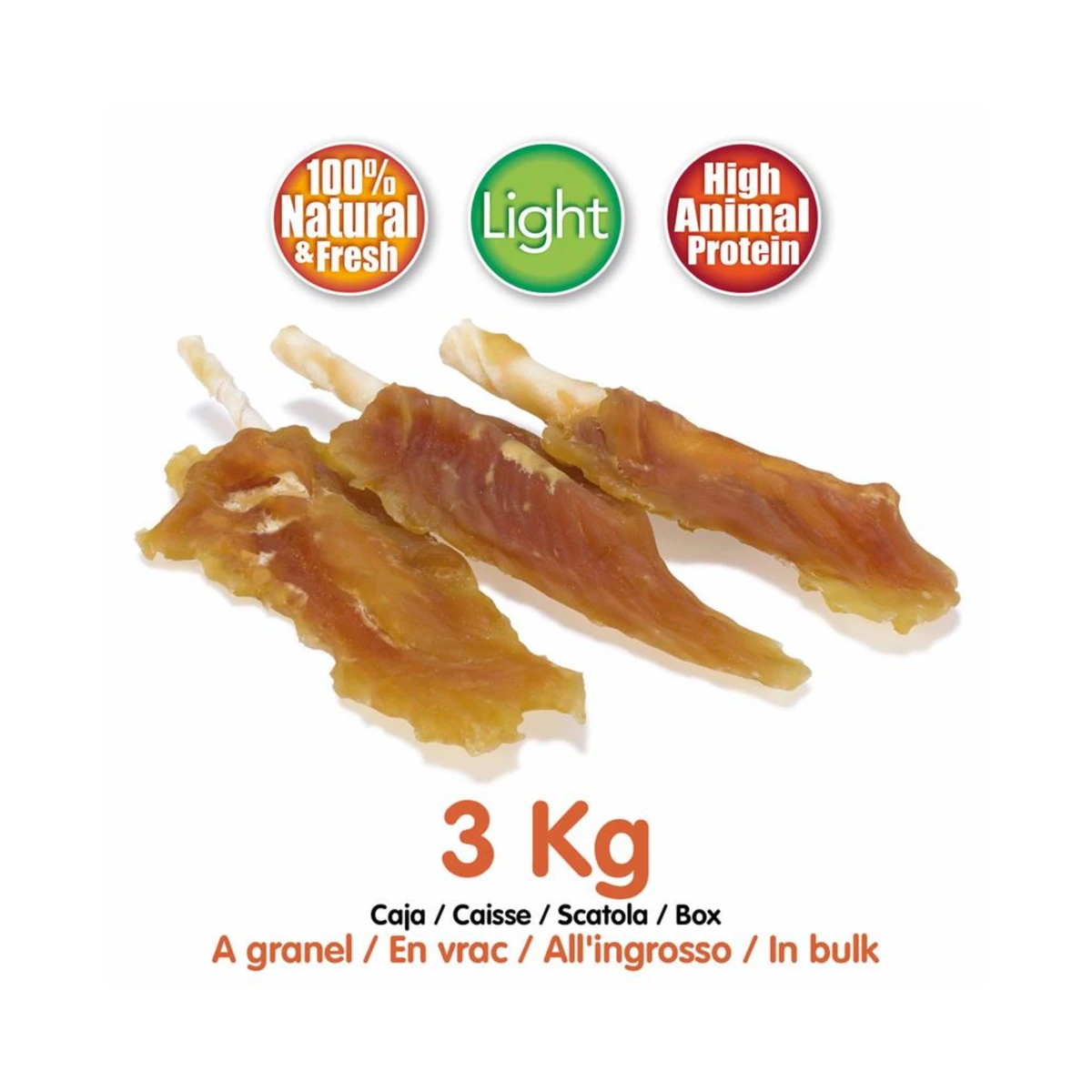 Snack alitas de pollo a granel 3kg
