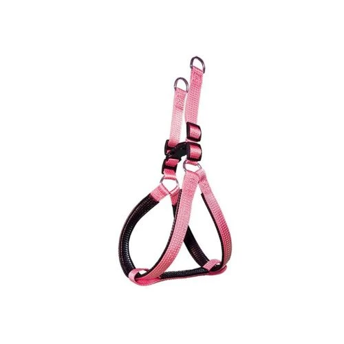 Arnes nylon liso rosa 1.5x40-50 cm