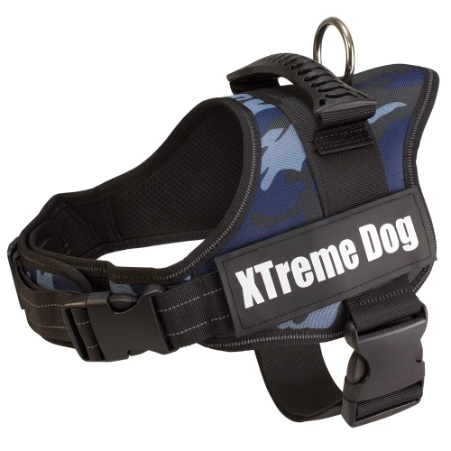 Arnes xtreme dog camo azul M (61-81cm)