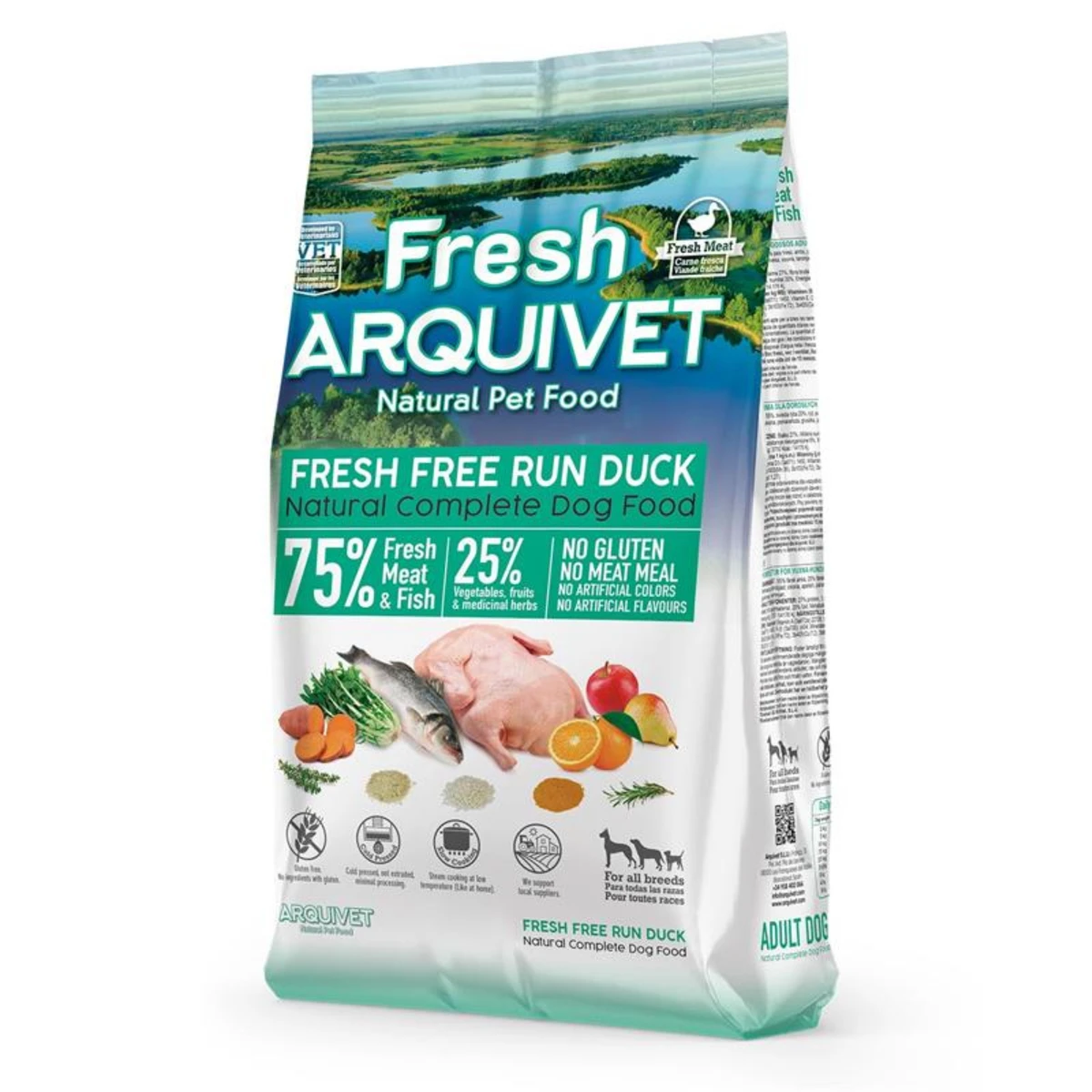 Arquivet fresh free run duck - 2,5 kg.