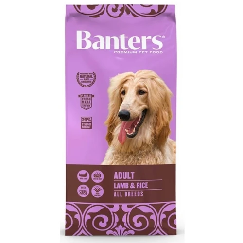 Banters dog adult lamb&rice 15 kg.