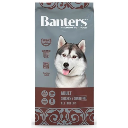 Banters dog adult grain free 3 kg.