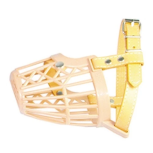 Bozal plastico y piel 9cmx13x13,4cm.