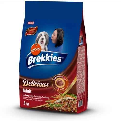 Brekkies delicious buey 3 kg.