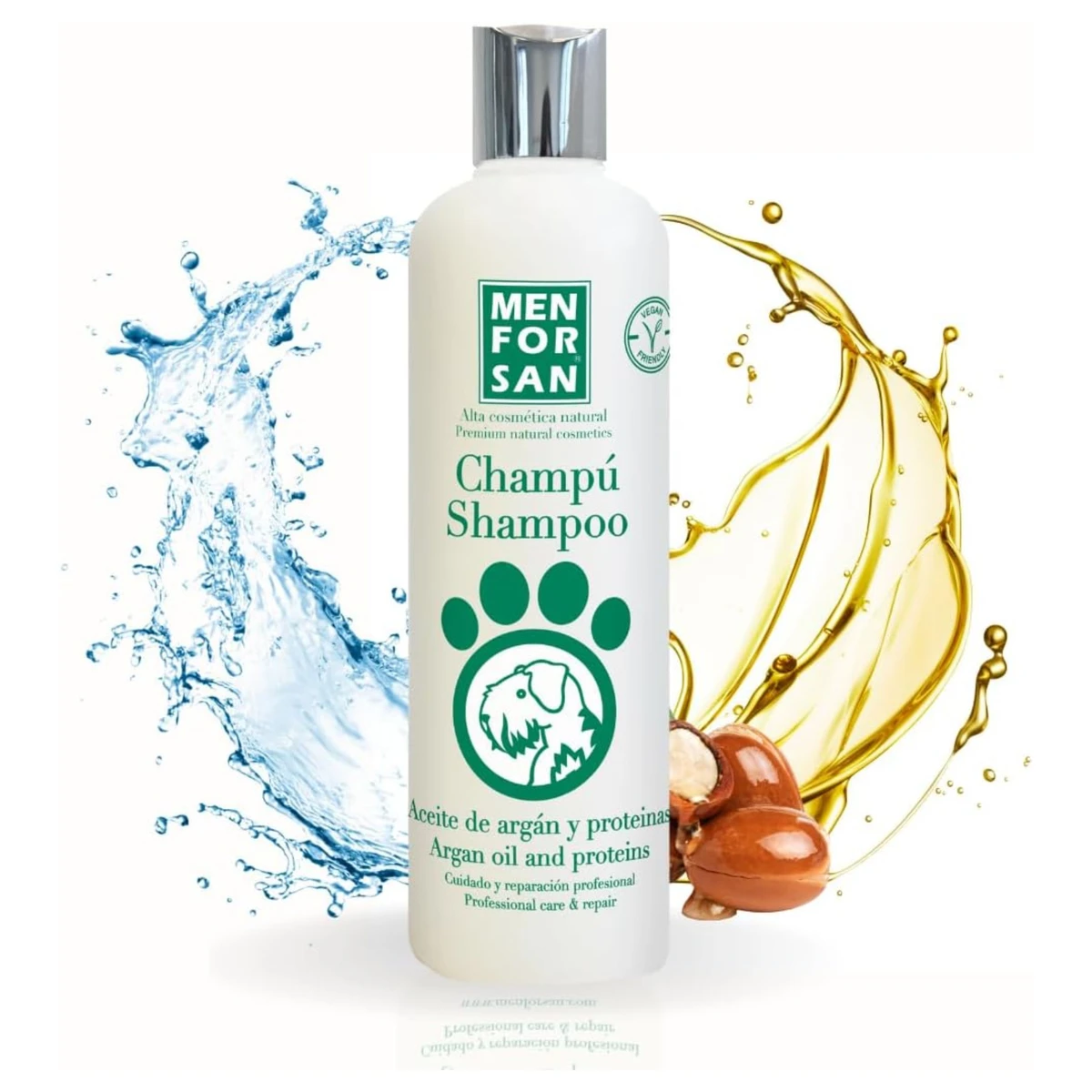 Menforsan champu aceite de argan y proteinas 300ml.