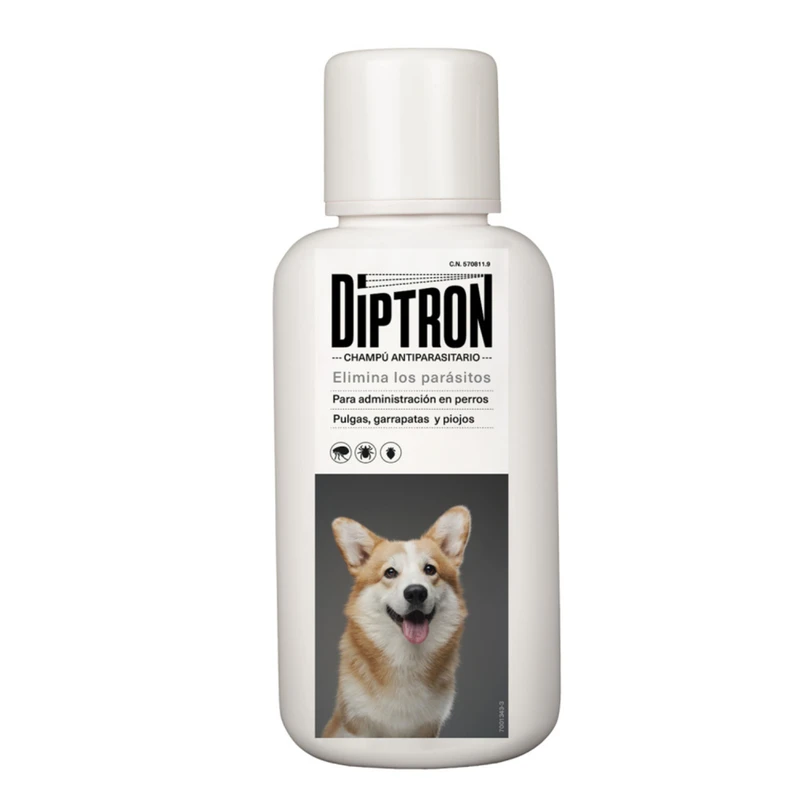 Diptron champu antiparasitario 500 ml.
