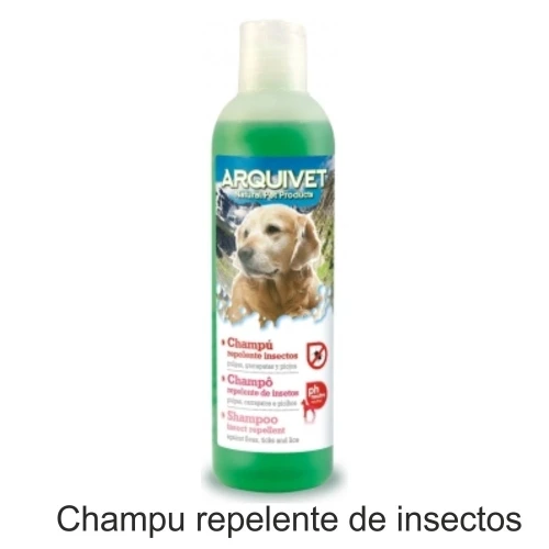Champu antiparasitario repelente 750ml.arquivet