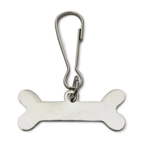 Chapa forma hueso 3,5x1 cms.