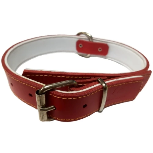 Collar piel confort rojo 30 x 260-360 mm
