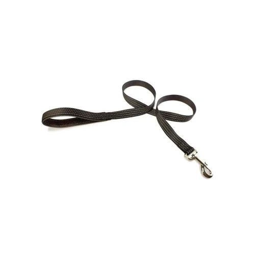 Correa nylon liso negro 1,5 x 120 cm.