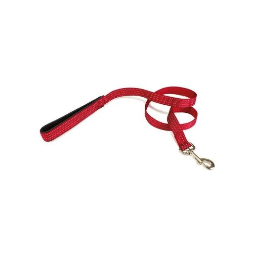 Correa nylon liso rojo 1,5 x 120 cm.
