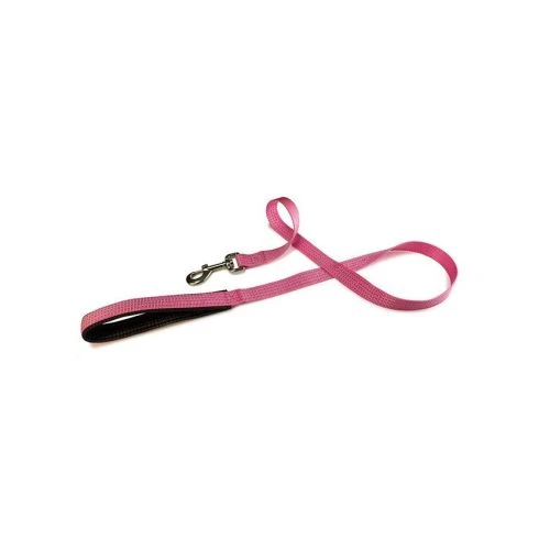Correa nylon liso rosa 1,5 x 120 cm.
