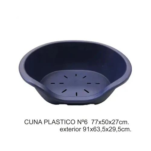 Cuna plastico nº6 77x50x27cm.