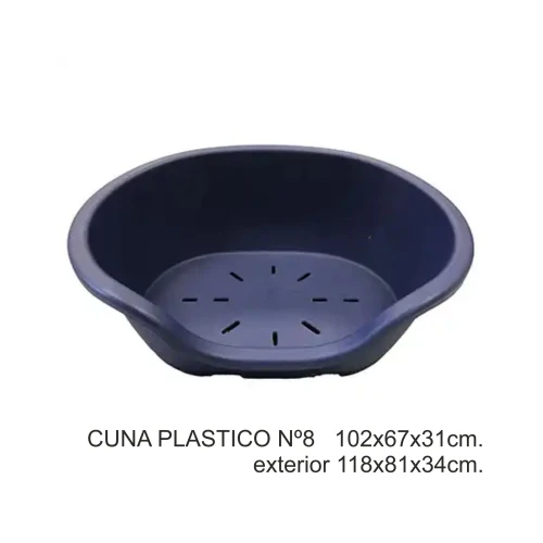 Cuna plastico nº8 102x67x31cm.