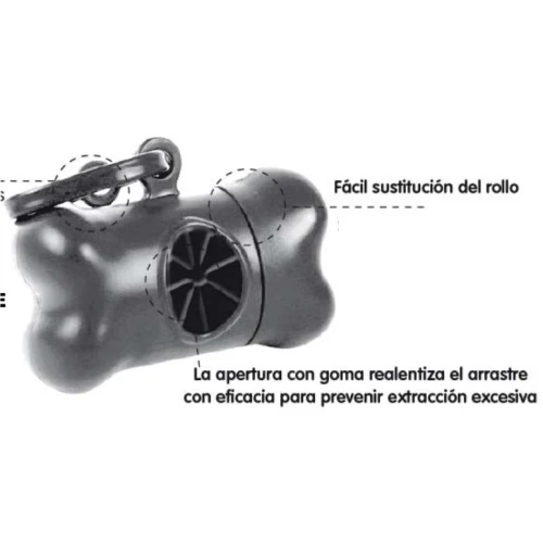 Dispensador bolsas higienico 20uds.bone