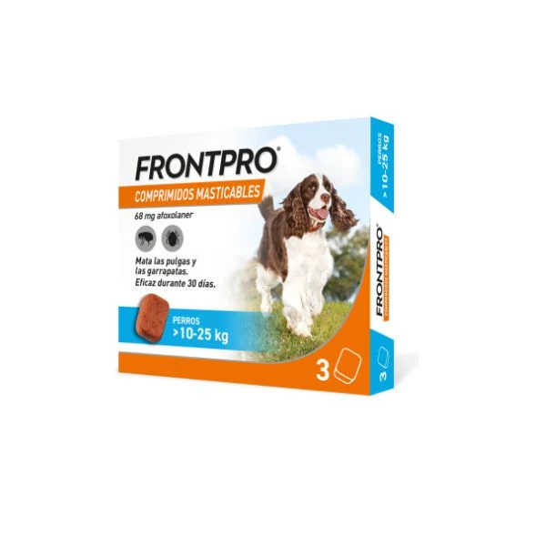Frontpro comp.masticables 10-25 kg. 3 pastillas
