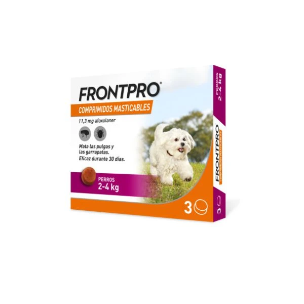 Frontpro comp.masticables 2-4 kg. 3 pastillas