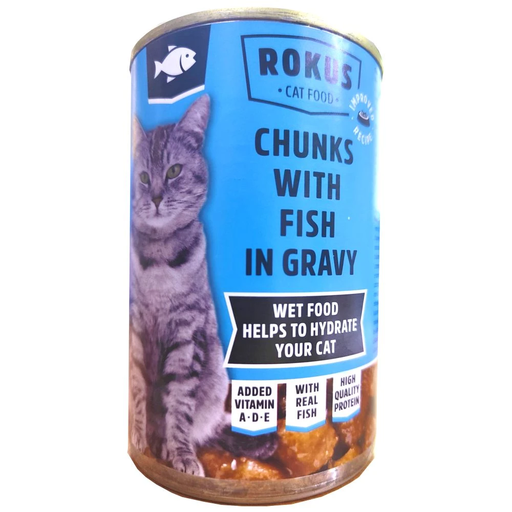 Lata gatos 415 gr.pescado rokus
