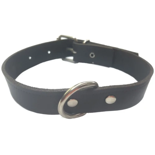 Collar cuero marron laura 2,5x 45cm.