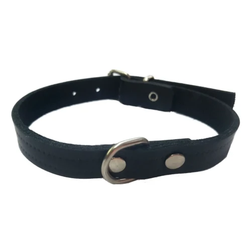 Collar cuero negro laura 1,5x 35cm.