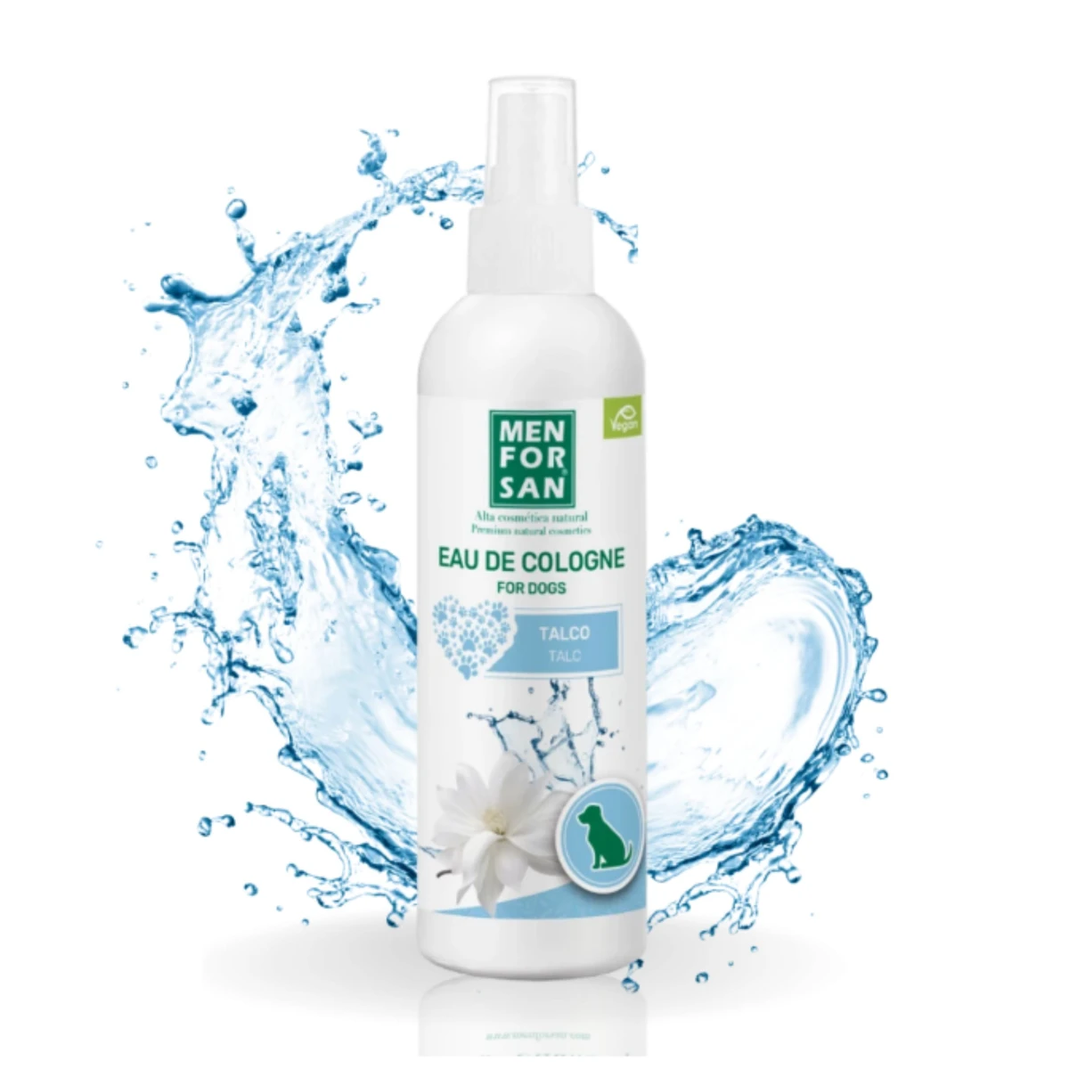 Menforsan agua de colonia talco perros 125ml.