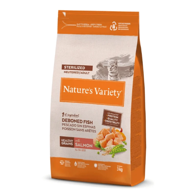 Natures variety cat healthy grain sterili salmon 3 kg