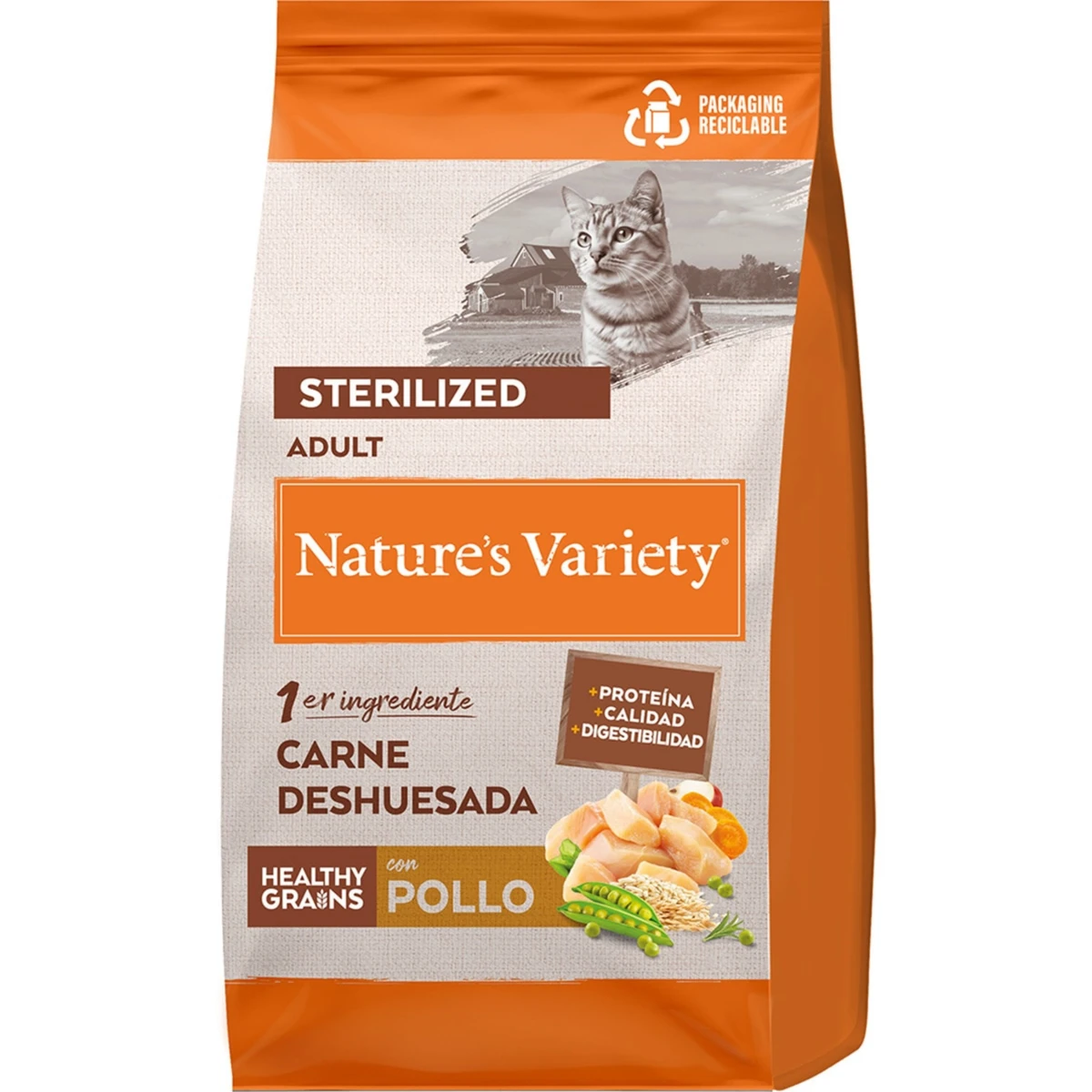Natures variety cat healthy grain sterili pollo 3 kg