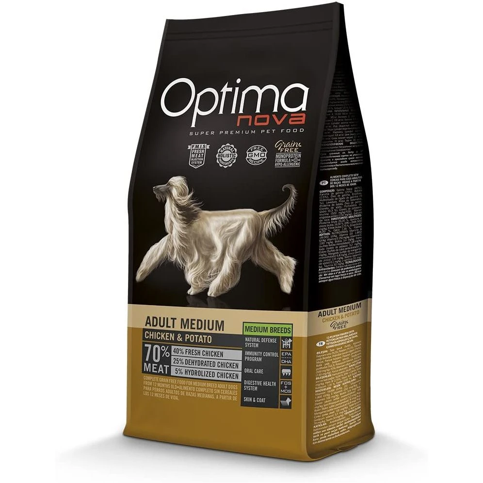 Optima nova adult medium/large chicken potato 2 kg.