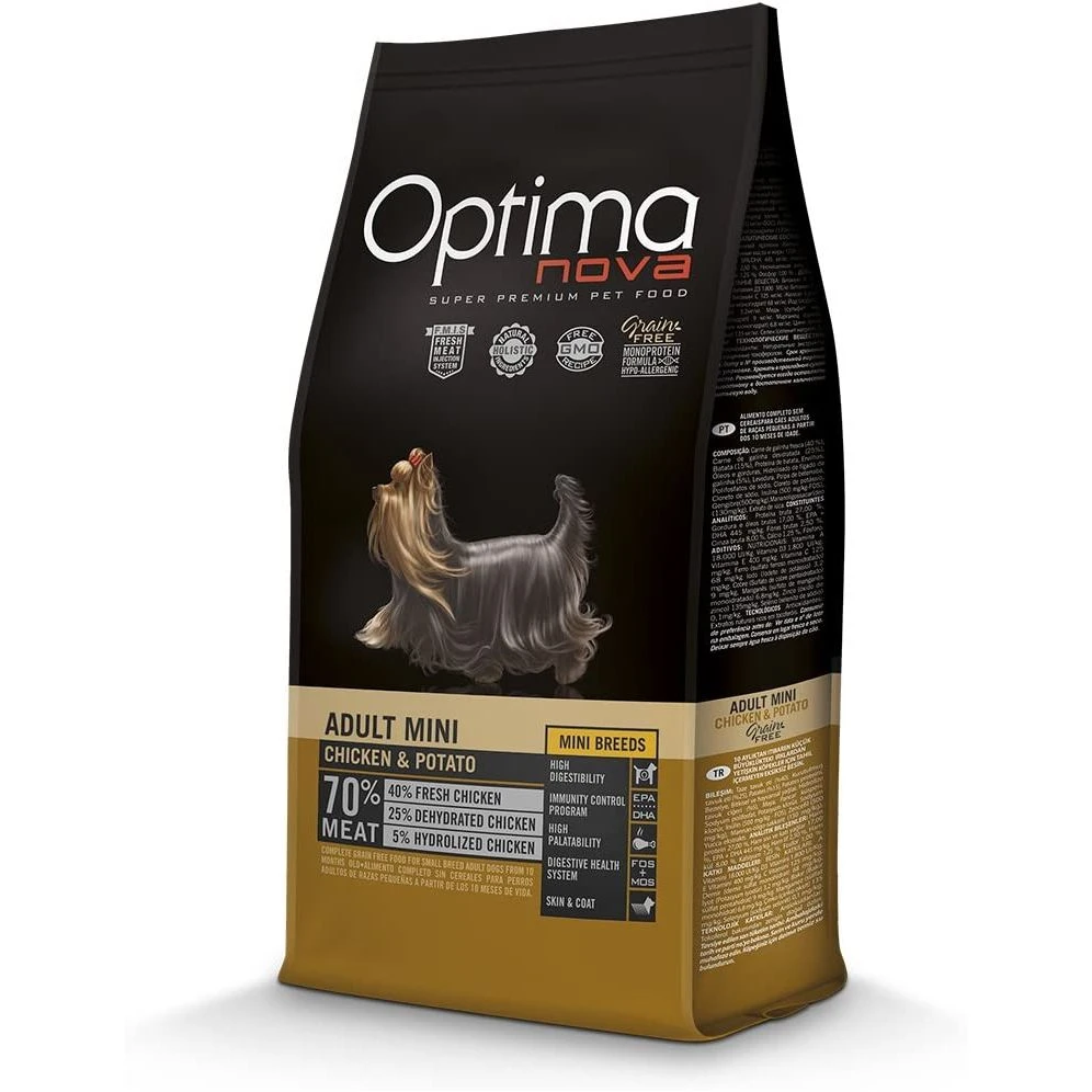 Optima nova adult mini chicken potato 2 kg.