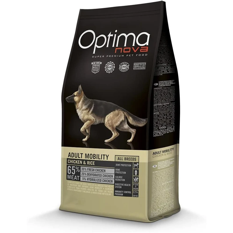 Optima nova mobility pollo/arroz 12 kg.